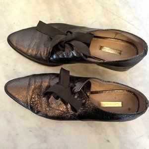 Louise et Cie Adwin Metallic Silver Oxfords